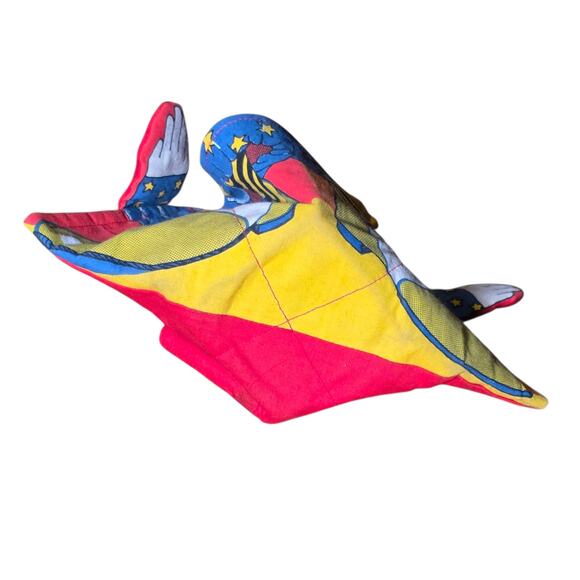 Vintage 1990 Jumpers Cloth Clown Doll – Jingle Bell, Spring Action, Handmade - Picture 5 of 10